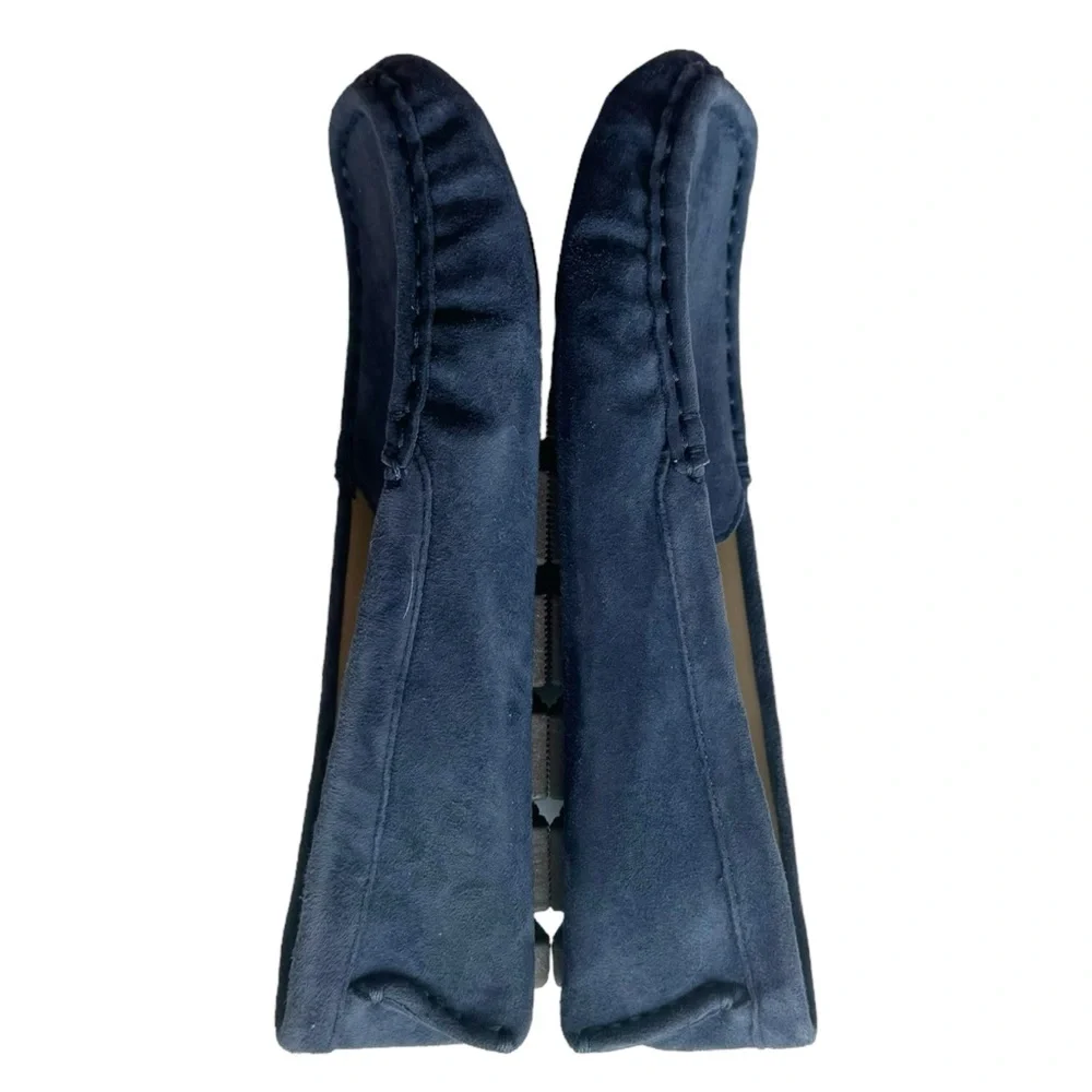 Janie and Jack Navy Blue Suede Driving Shoes Loafers | 3 K NWOT - Picture 4 of 13